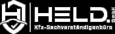 HELD GmbH Kfz-Sachverstaendigenburo logo with house and shield emblem